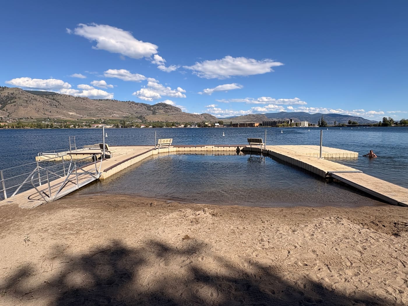 ADA-compliant public swim dock